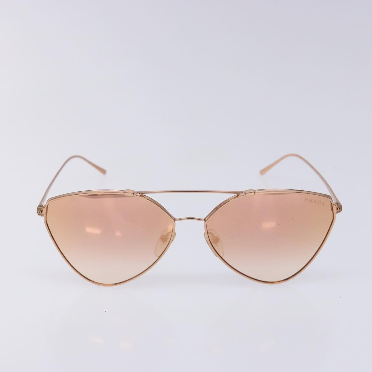 PRADA Sunglasses metal Gold Auth sw1398
