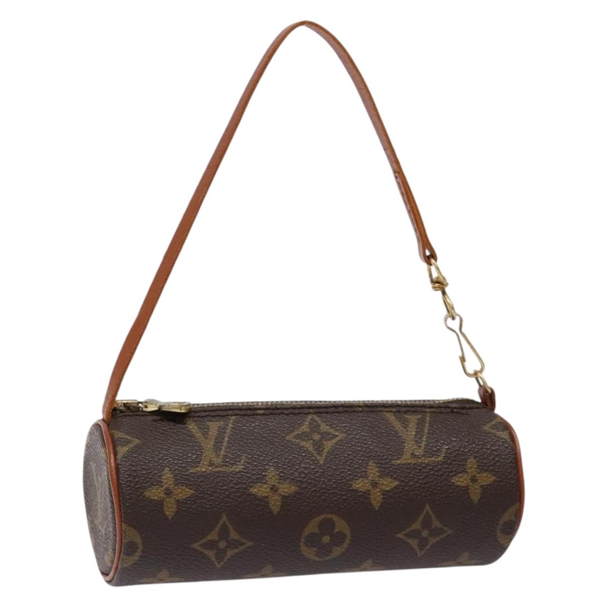 LOUIS VUITTON Monogram Papillon Pouch LV Auth sw1417