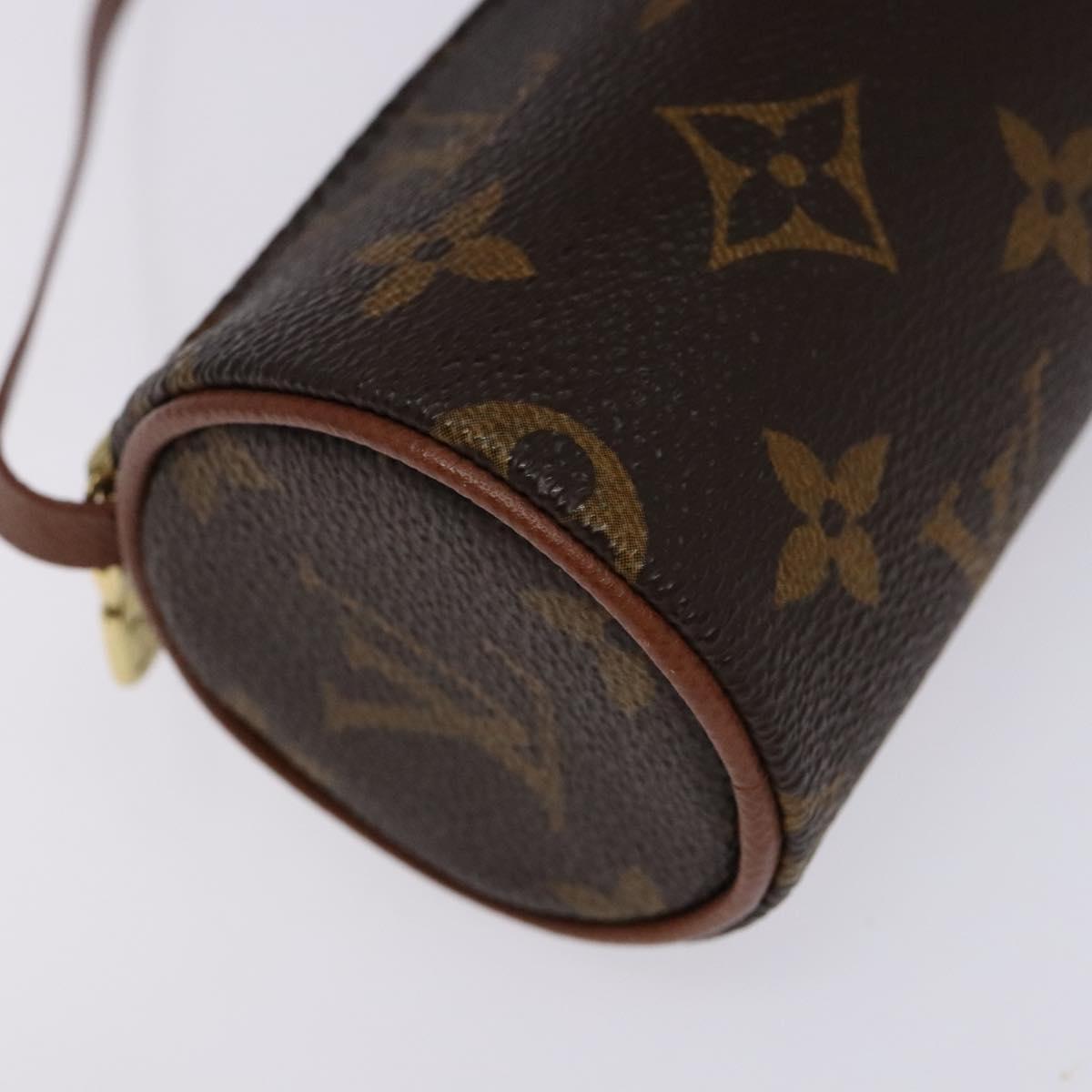 LOUIS VUITTON Monogram Papillon Pouch LV Auth sw1418