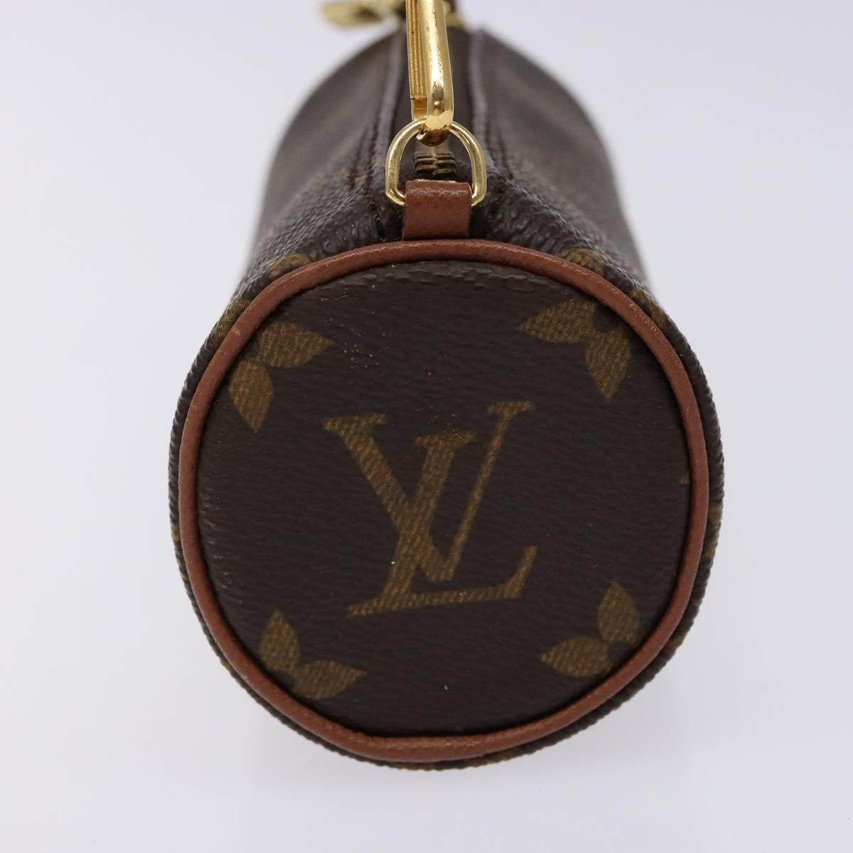 LOUIS VUITTON Monogram Papillon Pouch LV Auth sw1418