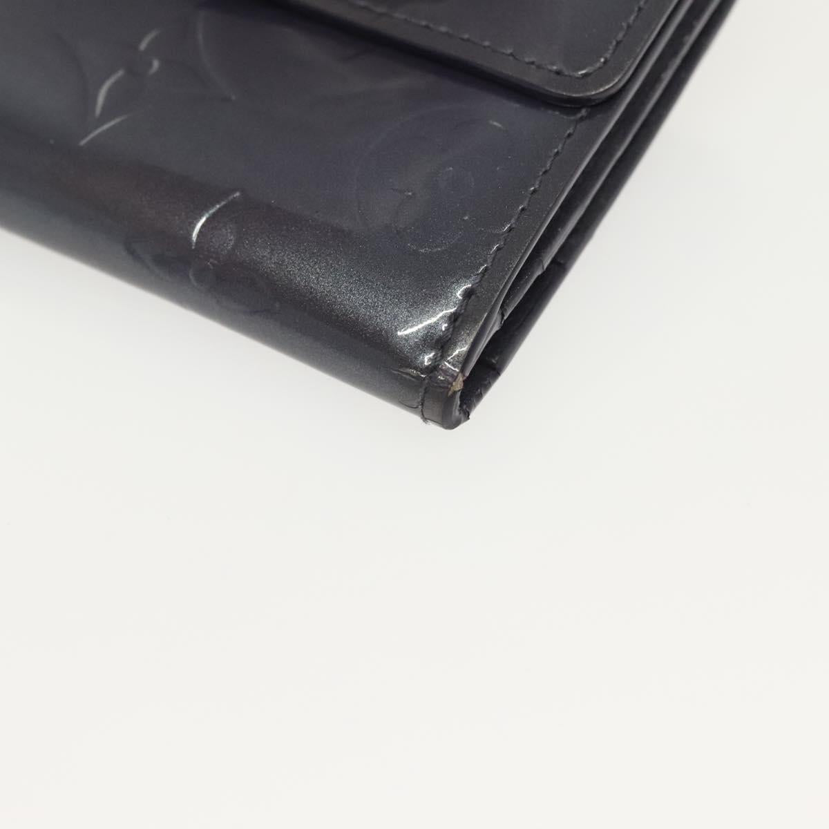 LOUIS VUITTON Monogram Vernis Ludlow Coin Purse Indigo M91356 LV Auth sw1431