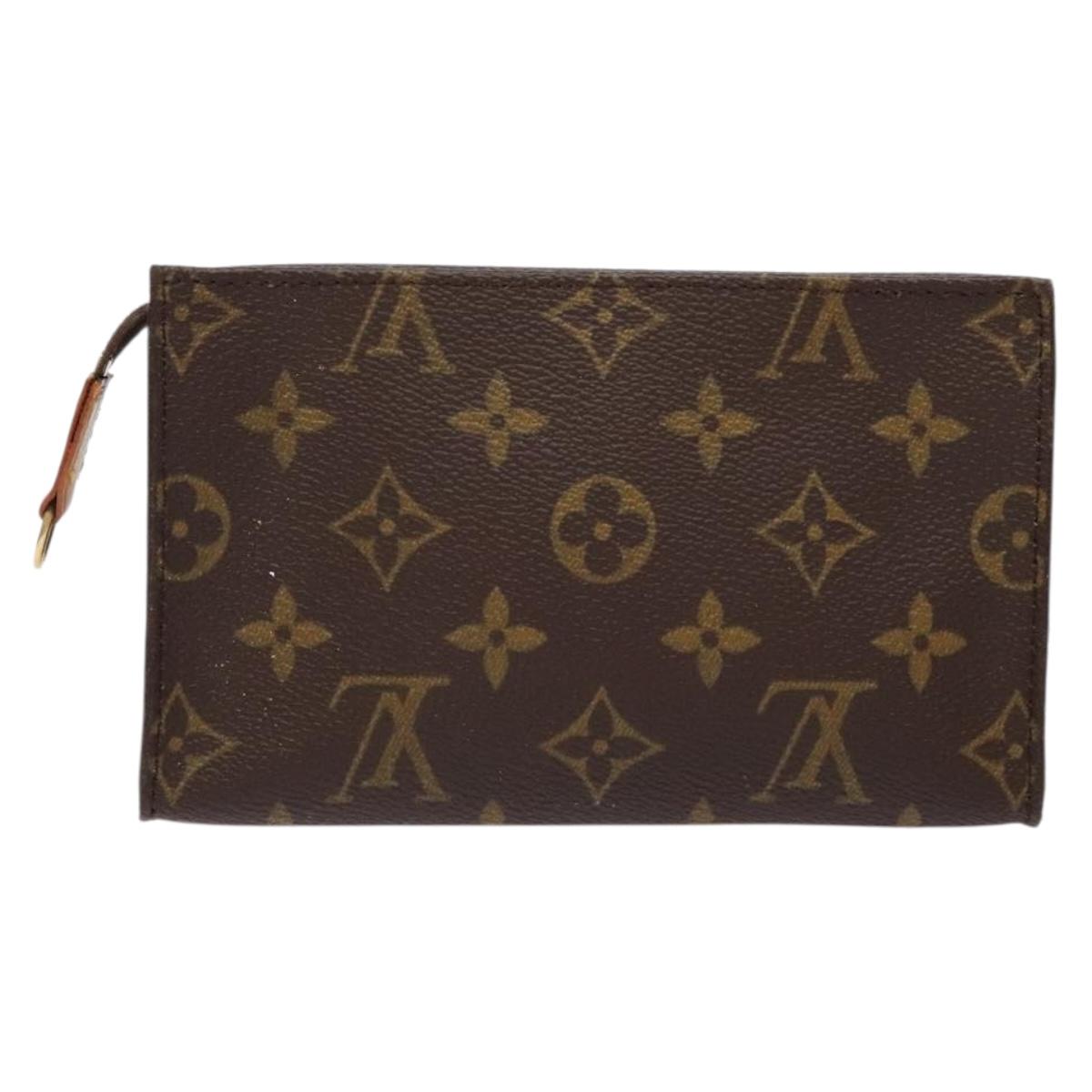 LOUIS VUITTON Monogram Bucket PM Accessory Pouch LV Auth sw1440