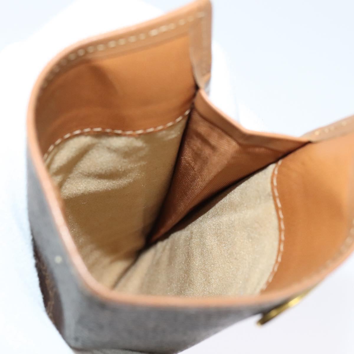 CELINE Macadam Canvas Wallet PVC 2Set Brown Auth sw1446