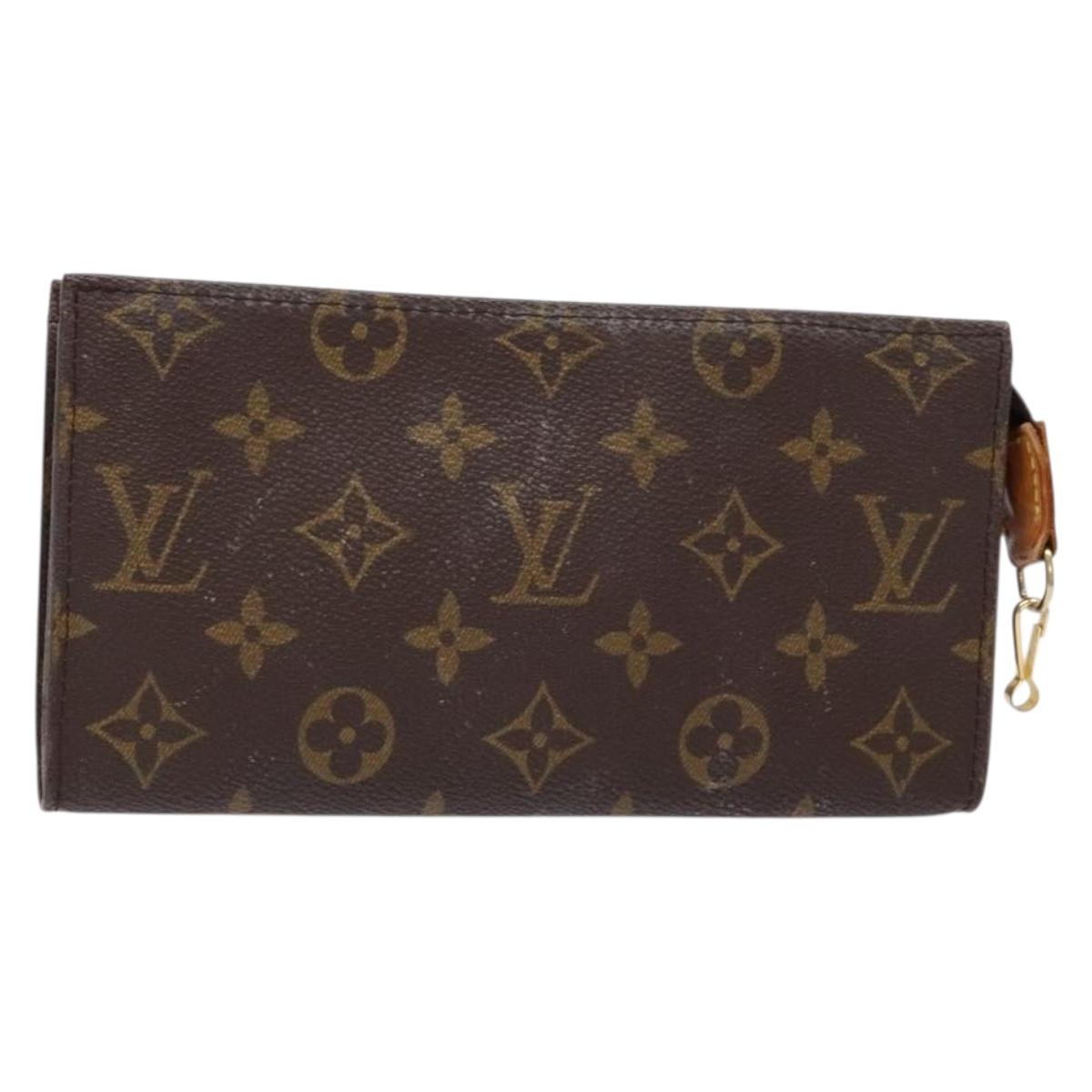 LOUIS VUITTON Monogram Bucket GM Accessory Pouch LV Auth sw1448