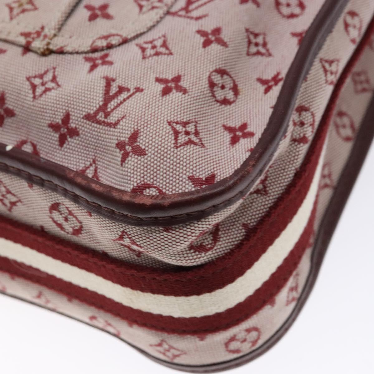 LOUIS VUITTON Monogram Mini Besace Mary Kate Bag Red M92321 LV Auth SW1479