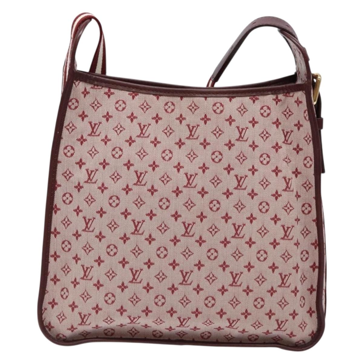 LOUIS VUITTON Monogram Mini Besace Mary Kate Bag Red M92321 LV Auth SW1479
