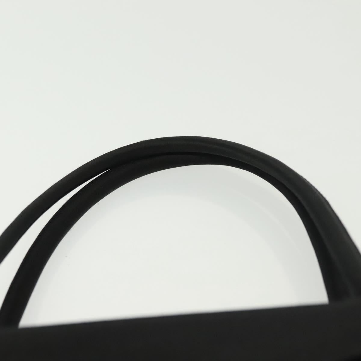BOTTEGA VENETA Hand Bag Velor Black Silver Auth SW1491