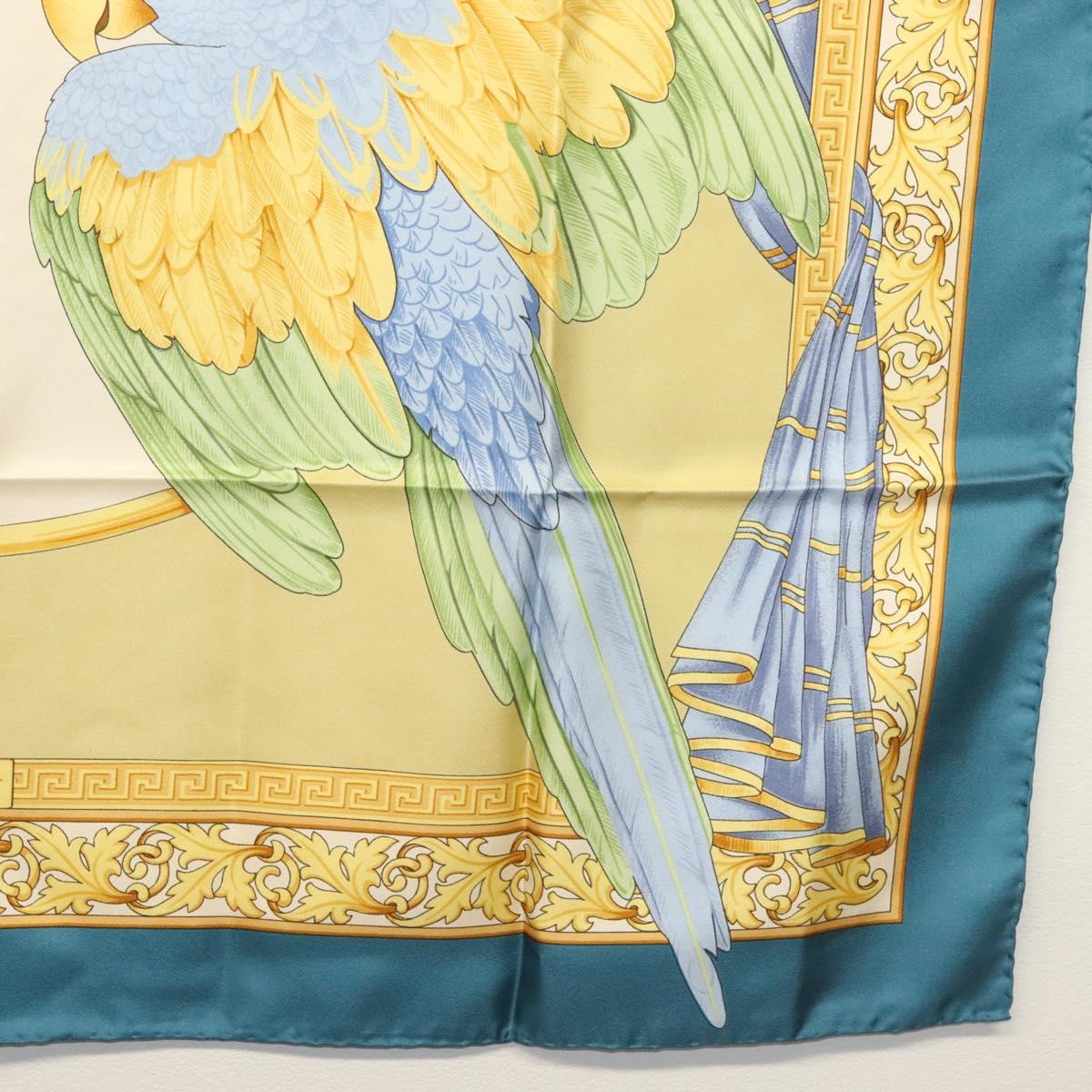 Salvatore Ferragamo Scarf Silk Blue Auth SW1502