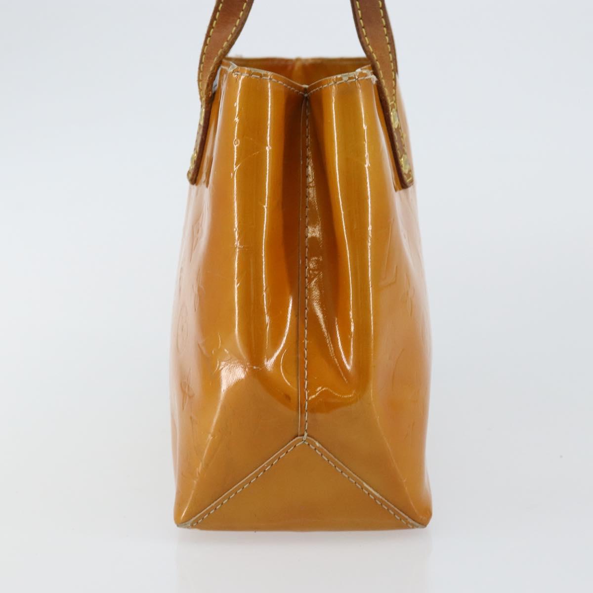 LOUIS VUITTON Monogram Vernis Reade PM Hand Bag Beige M91334 LV Auth SW1514