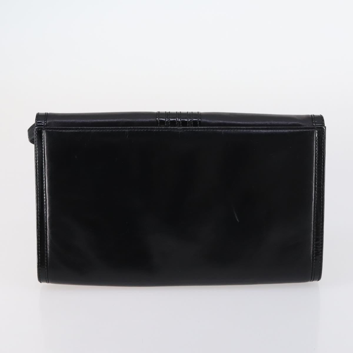 GIVENCHY Shoulder Bag Leather 2Set Black Auth SW1560