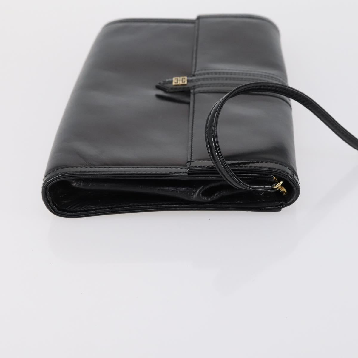 GIVENCHY Shoulder Bag Leather 2Set Black Auth SW1560