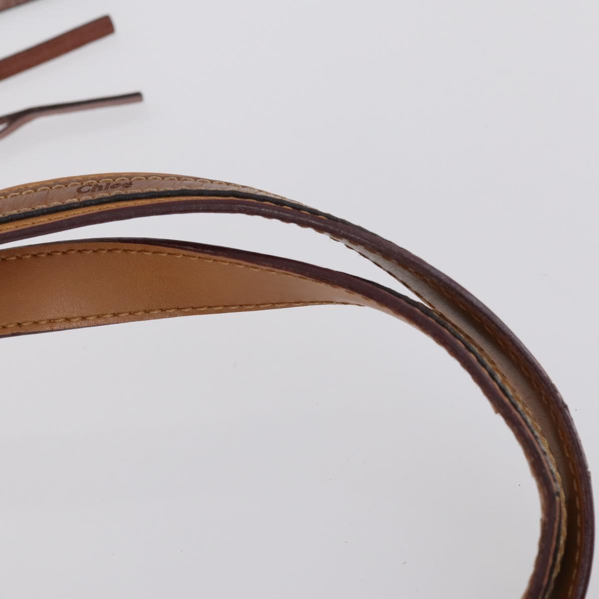 Chloe Gucci Hand Bag Leather 2Set Brown Auth SW1566