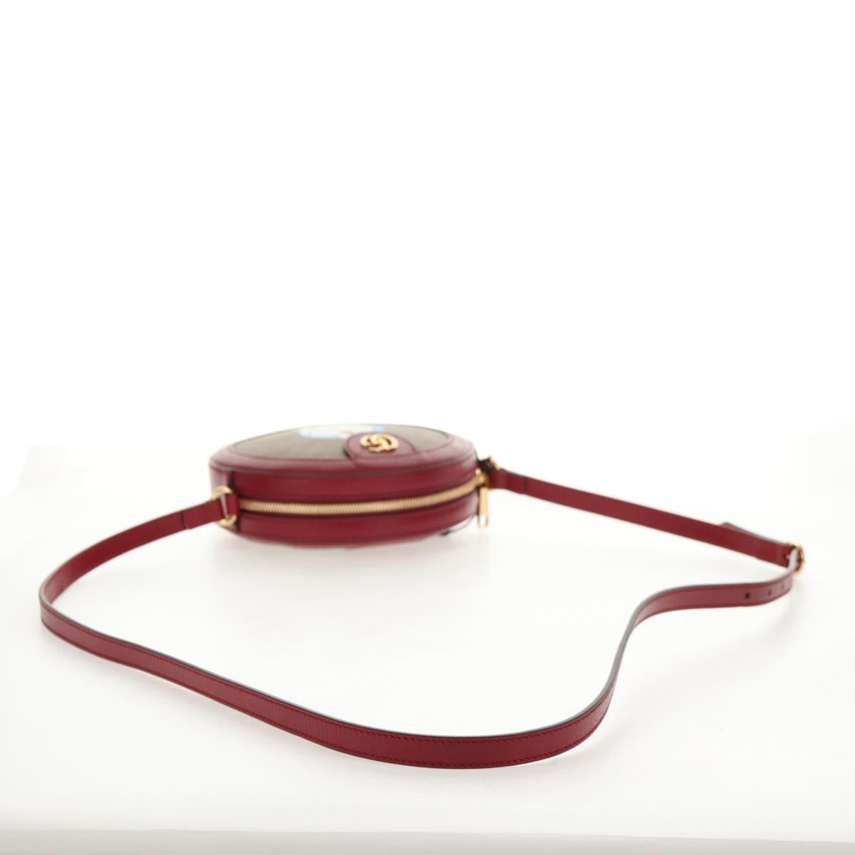 GUCCI Micro GG Supreme Doraemon Collaboration Bag PVC Beige 625216 Auth sw1582M