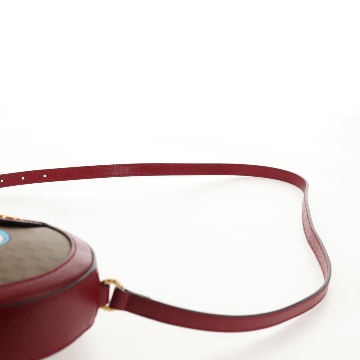 GUCCI Micro GG Supreme Doraemon Collaboration Bag PVC Beige 625216 Auth sw1582M