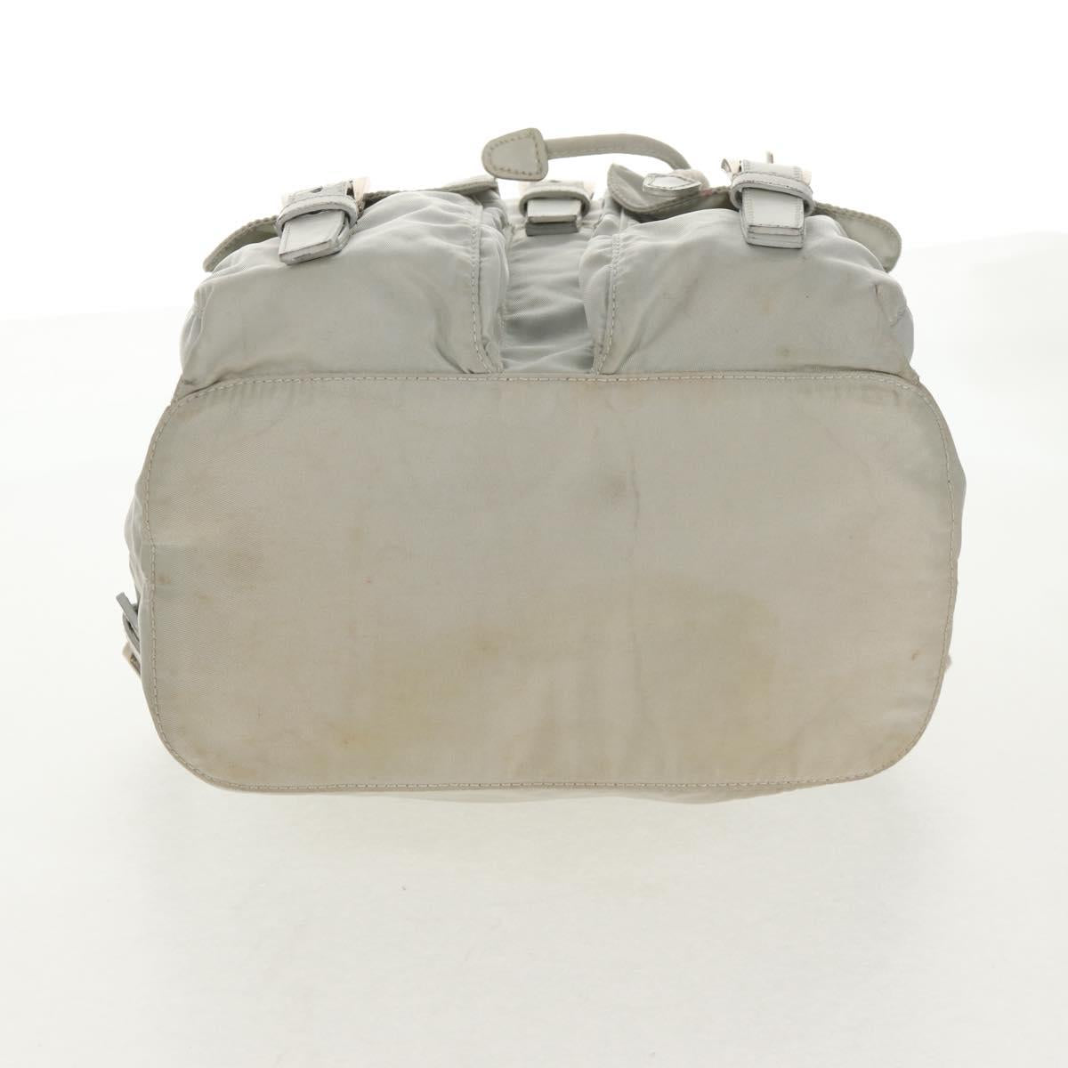 PRADA Backpack Nylon Gray Auth sw1586