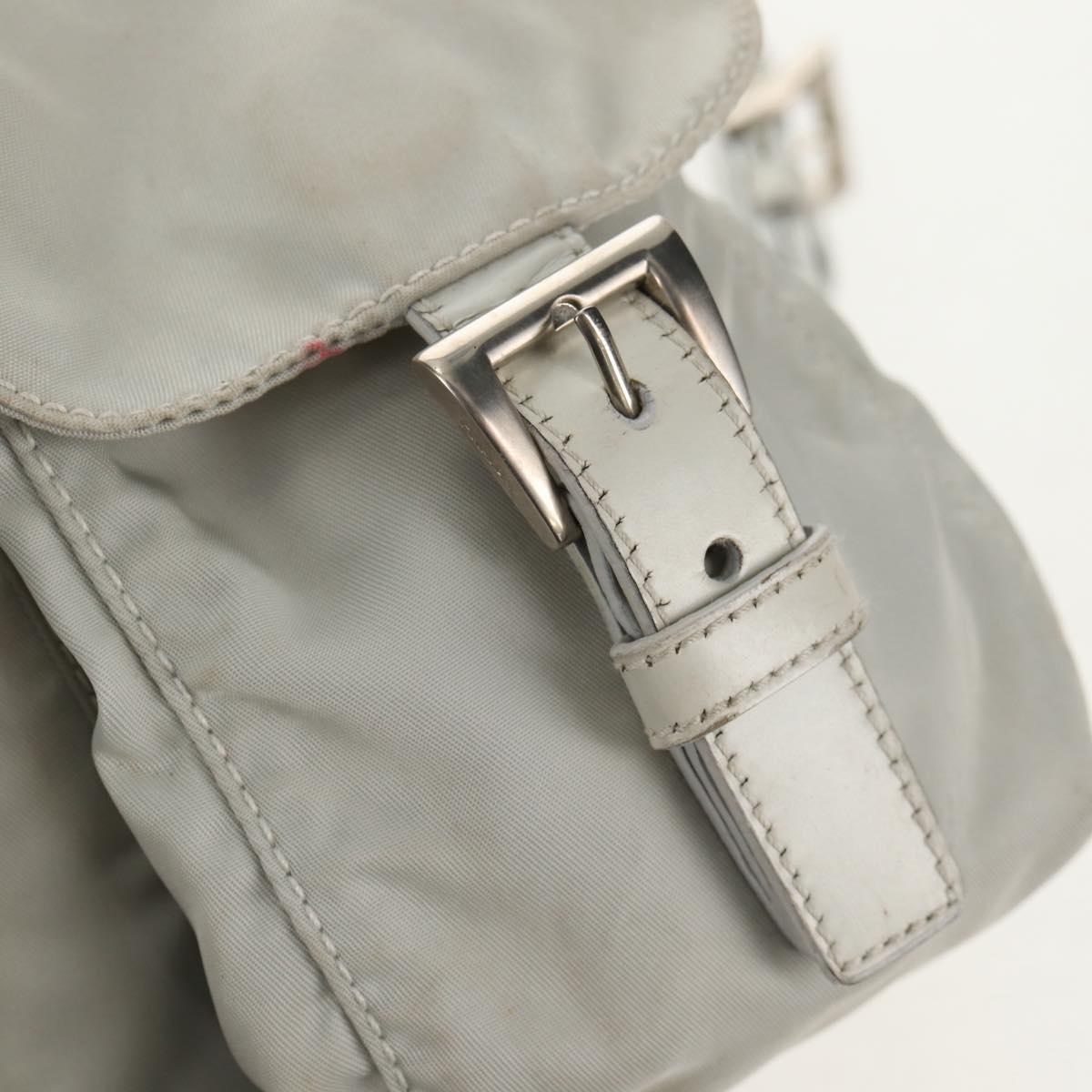PRADA Backpack Nylon Gray Auth sw1586