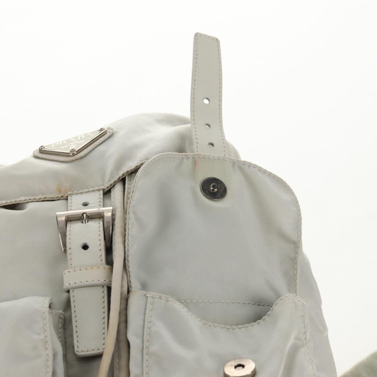 PRADA Backpack Nylon Gray Auth sw1586