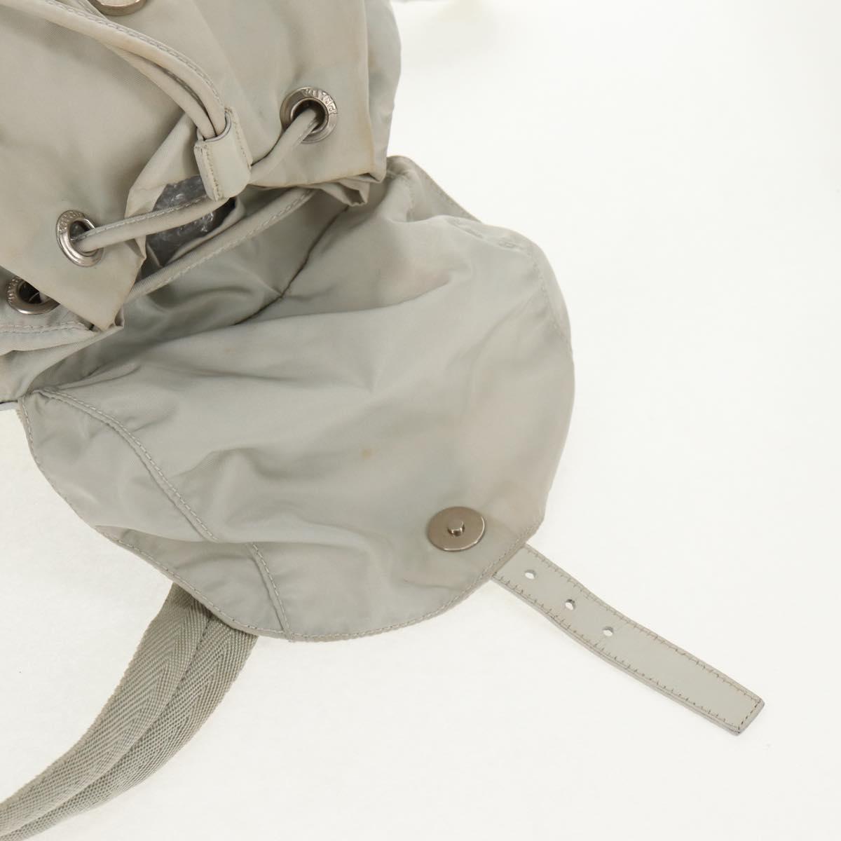 PRADA Backpack Nylon Gray Auth sw1586