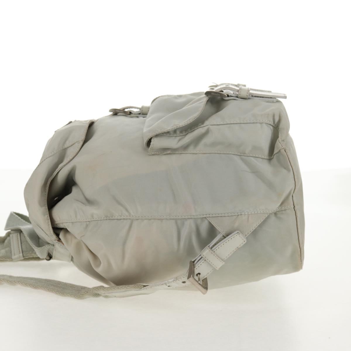 PRADA Backpack Nylon Gray Auth sw1586