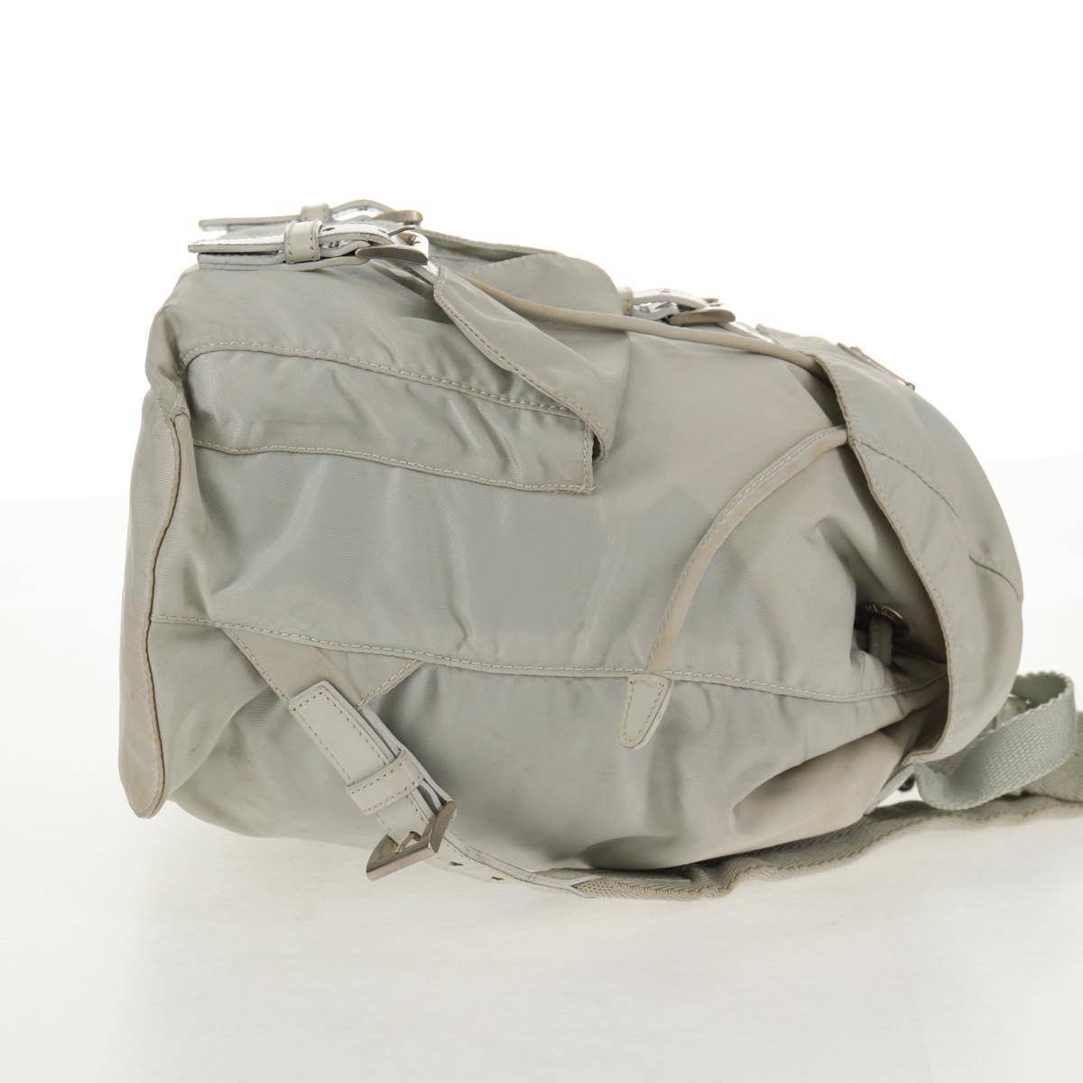 PRADA Backpack Nylon Gray Auth sw1586