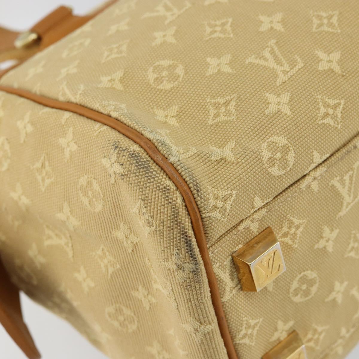LOUIS VUITTON Monogram Mini Josephine PM Hand Bag Beige M92416 LV Auth sw1599