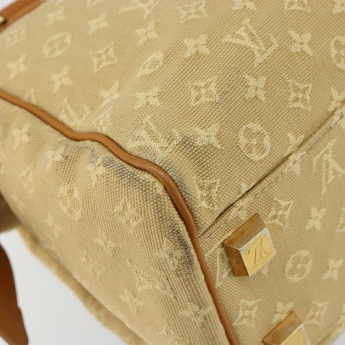 LOUIS VUITTON Monogram Mini Josephine PM Hand Bag Beige M92416 LV Auth sw1599