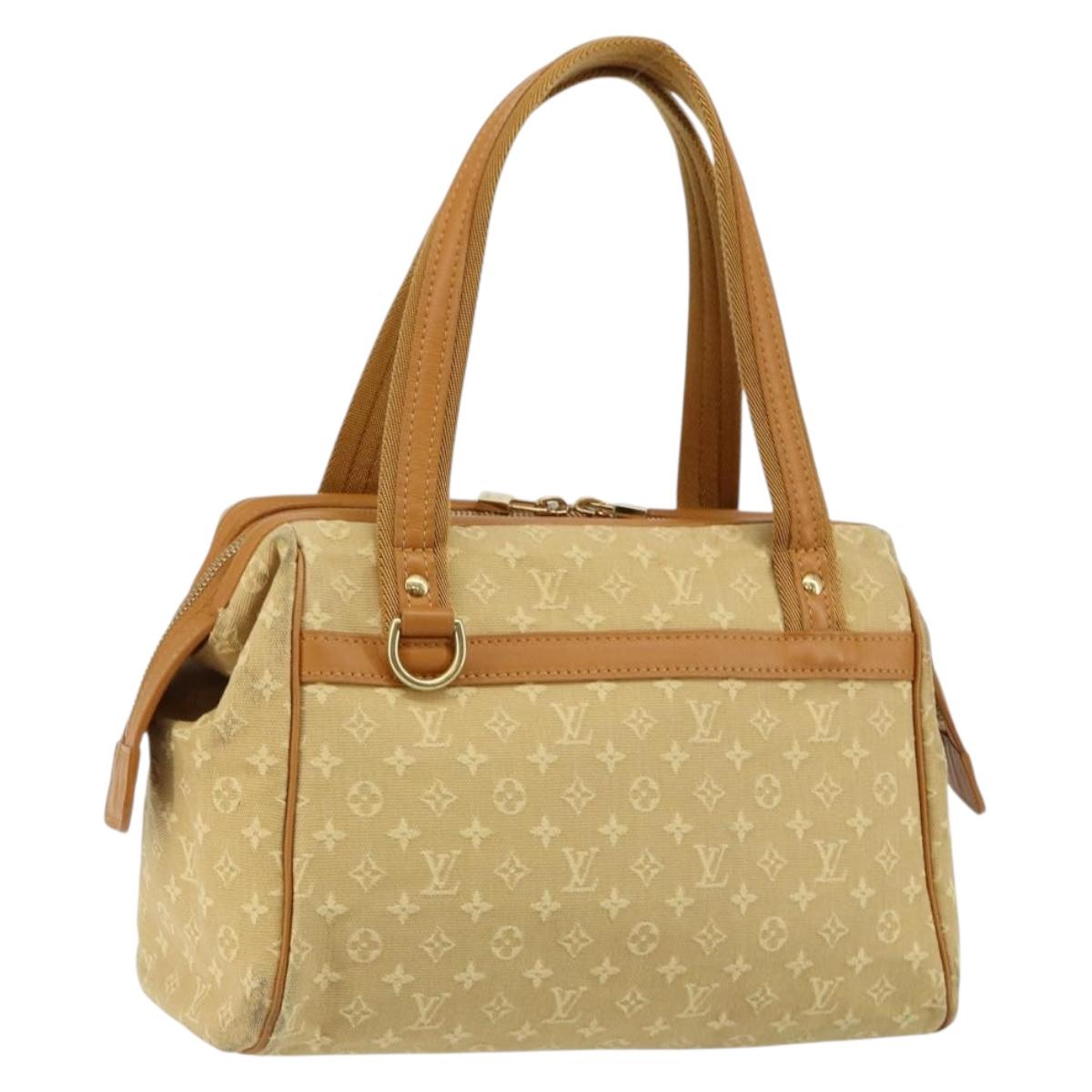 LOUIS VUITTON Monogram Mini Josephine PM Hand Bag Beige M92416 LV Auth sw1599