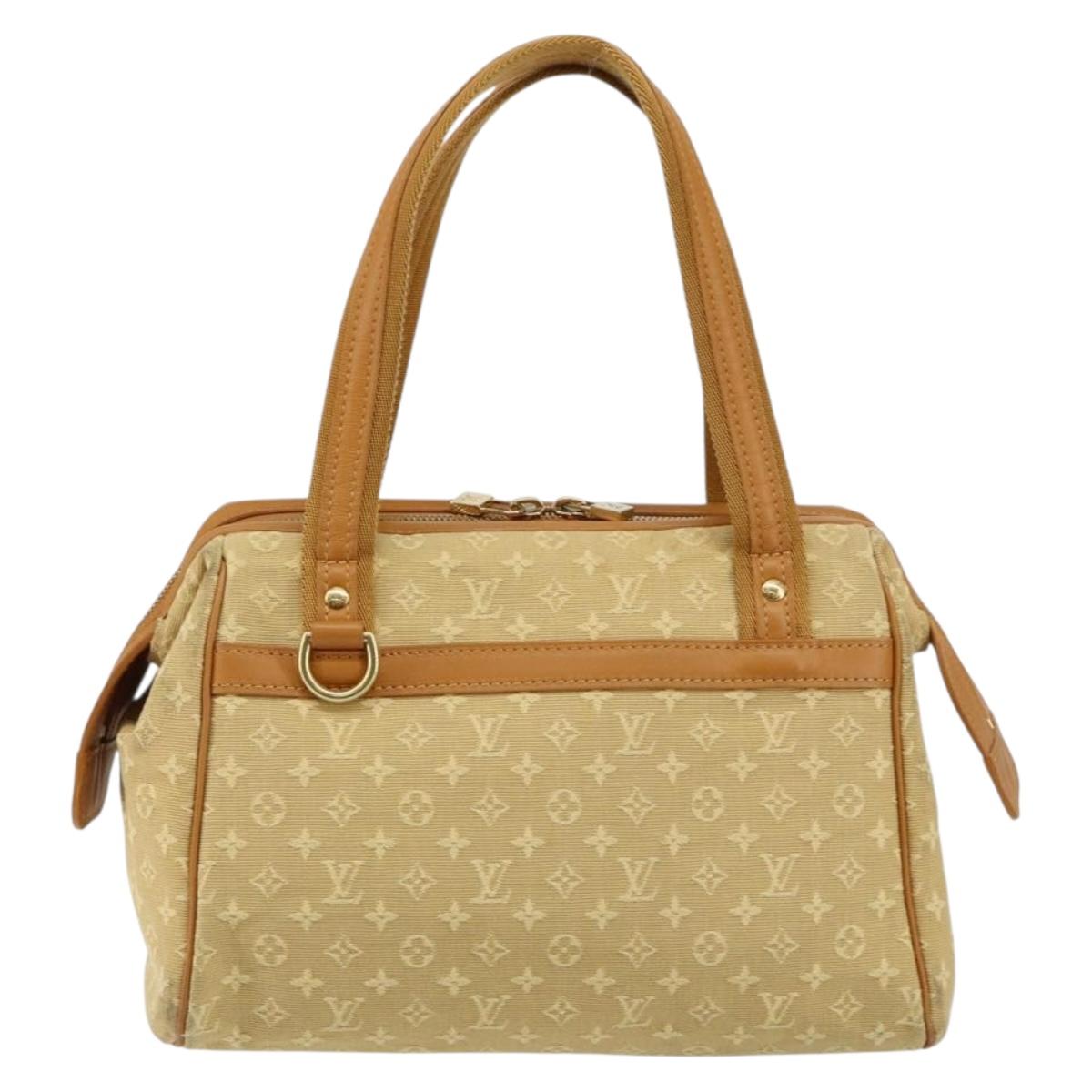 LOUIS VUITTON Monogram Mini Josephine PM Hand Bag Beige M92416 LV Auth sw1599
