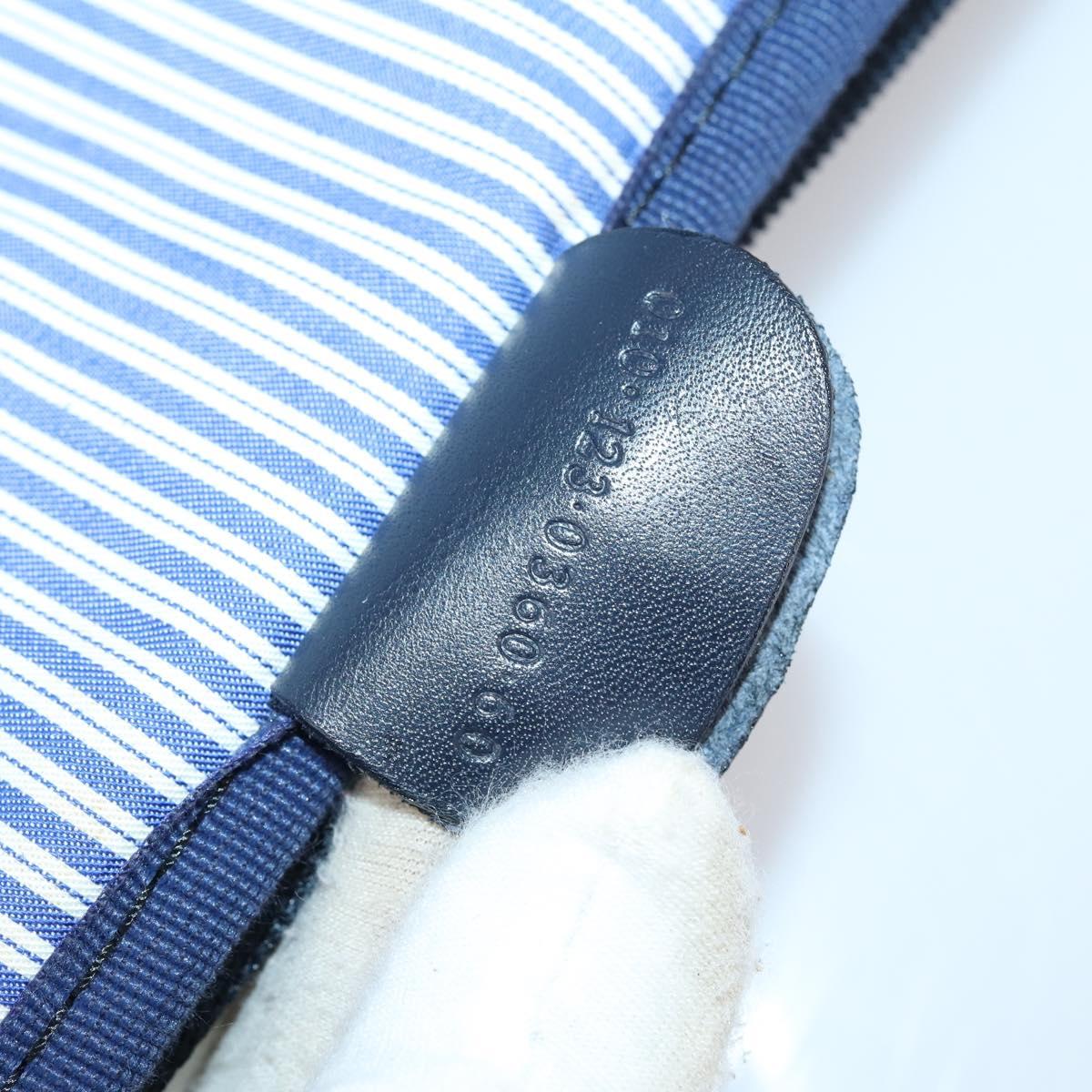 GUCCI travel Boston Bag Coated Canvas Navy Auth sw1600
