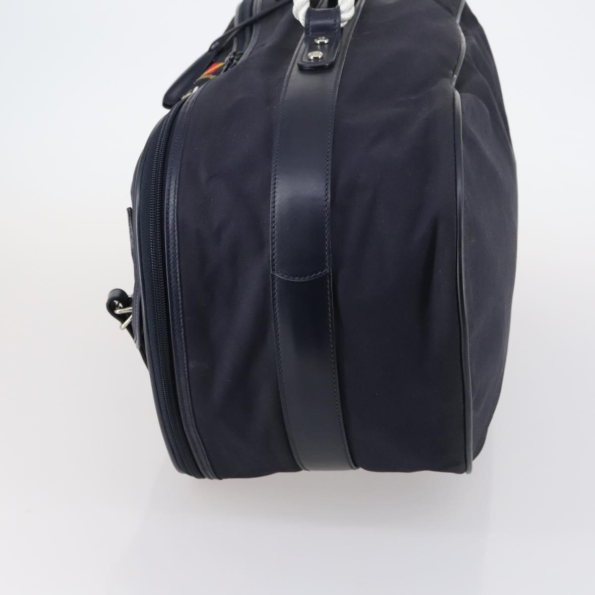 GUCCI travel Boston Bag Coated Canvas Navy Auth sw1600