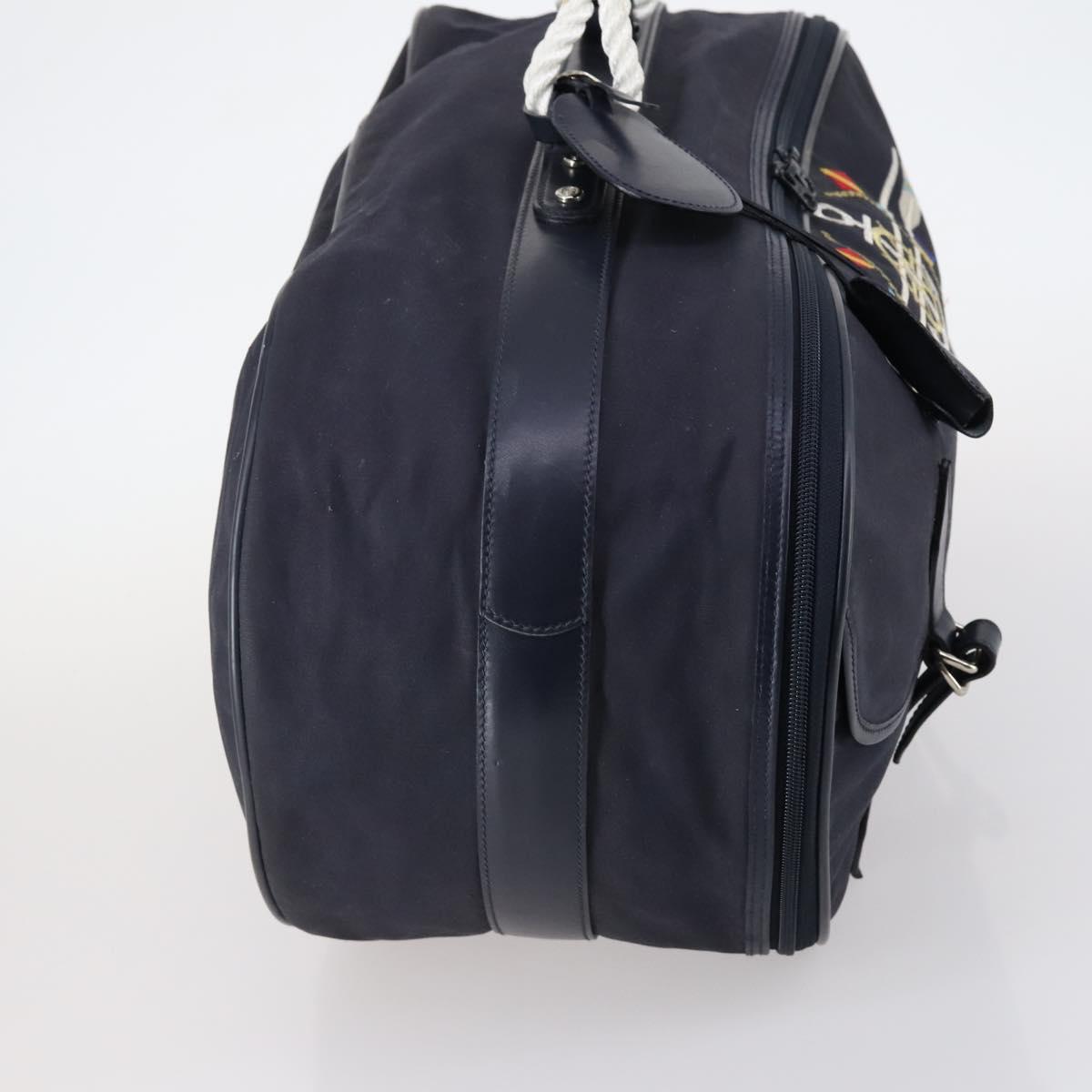 GUCCI travel Boston Bag Coated Canvas Navy Auth sw1600