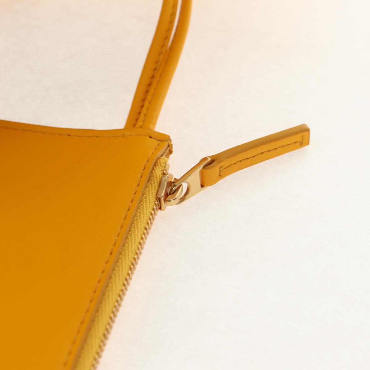 BOTTEGA VENETA MAXI INTRECCIATO The Alco Bag Mouton Yellow 652867 Auth sw1604M