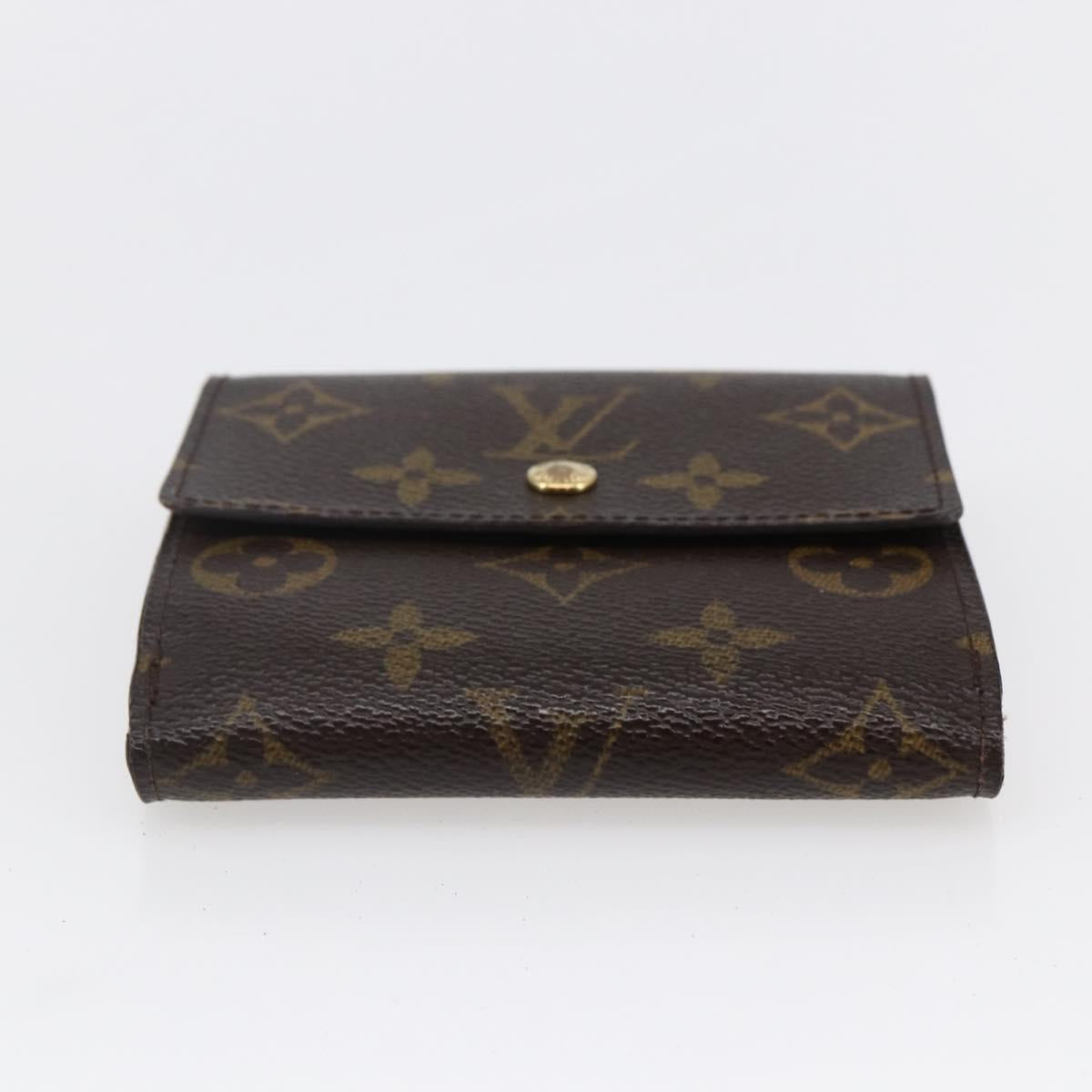 LOUIS VUITTON Monogram Portefeuille Elise Trifold Wallet M61654 LV Auth sw1612