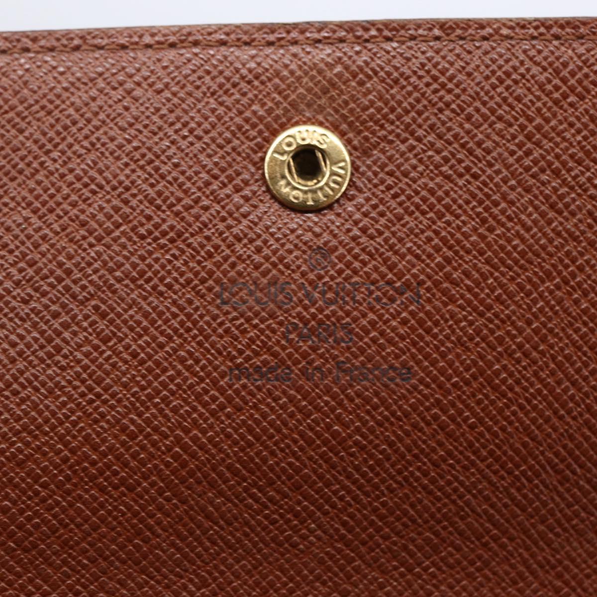 LOUIS VUITTON Monogram Porte Tresol International Wallet M61215 LV Auth sw1613