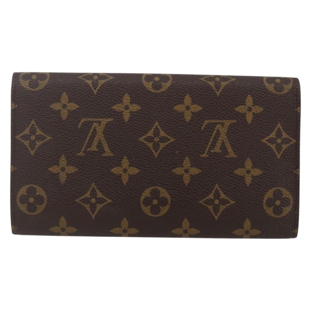 LOUIS VUITTON Monogram Porte Tresol International Wallet M61215 LV Auth sw1613