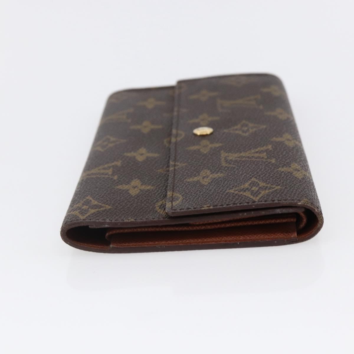 LOUIS VUITTON Monogram Porte Tresol International Wallet M61215 LV Auth sw1613