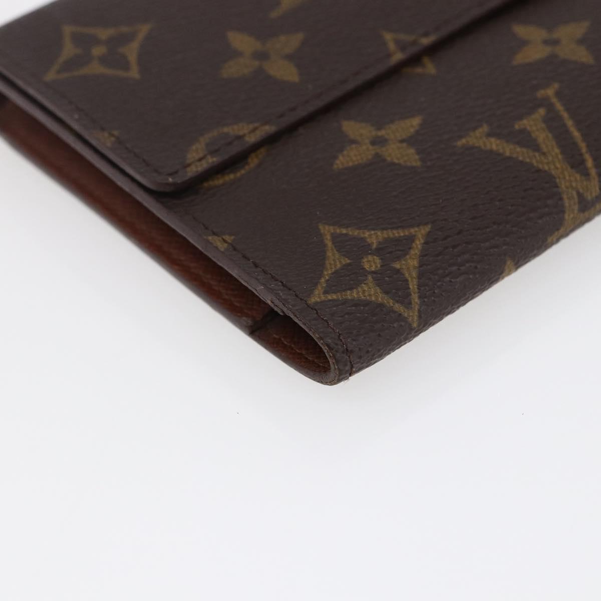 LOUIS VUITTON Monogram Porte Tresol International Wallet M61215 LV Auth sw1613