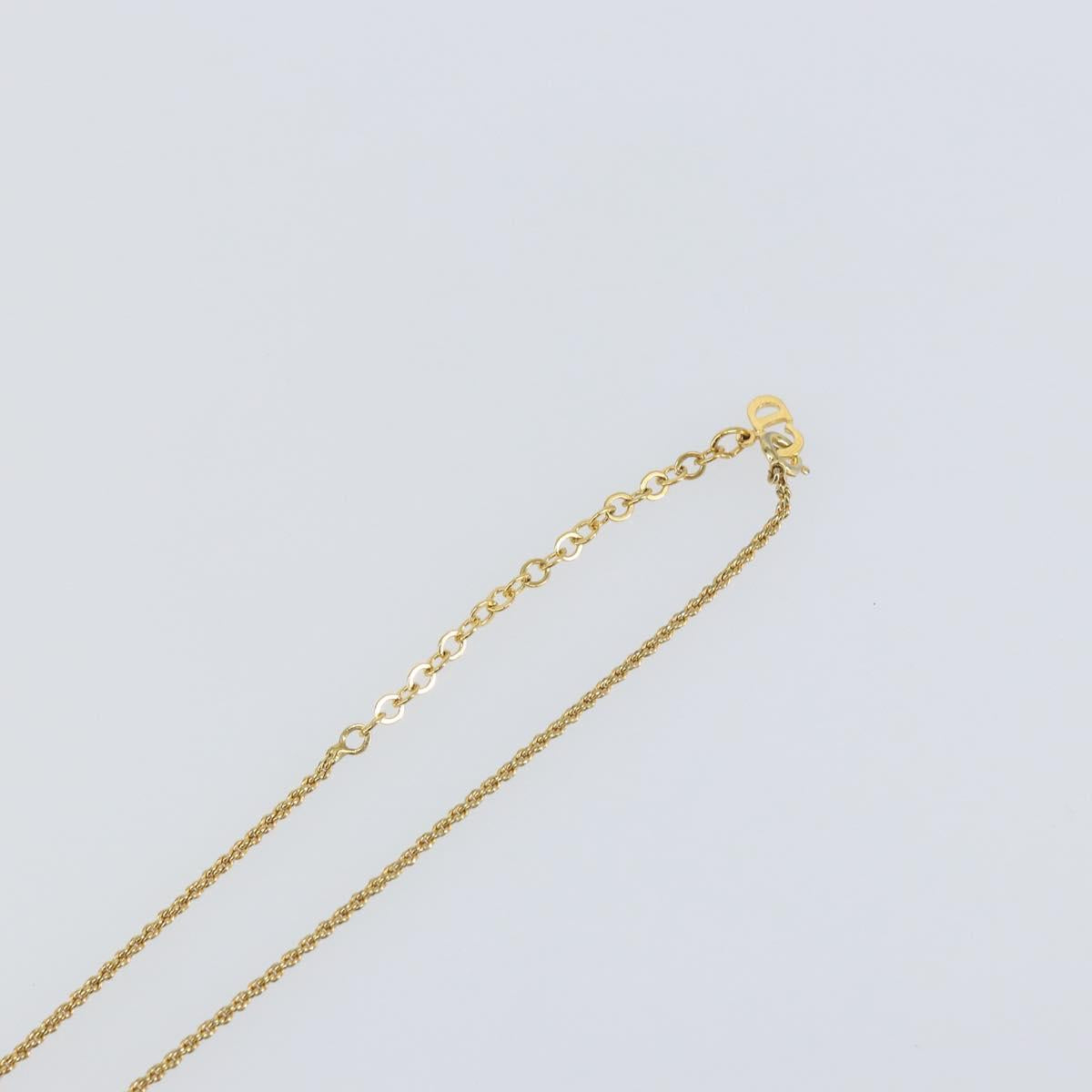 Christian Dior Necklace metal Gold Auth sw1615