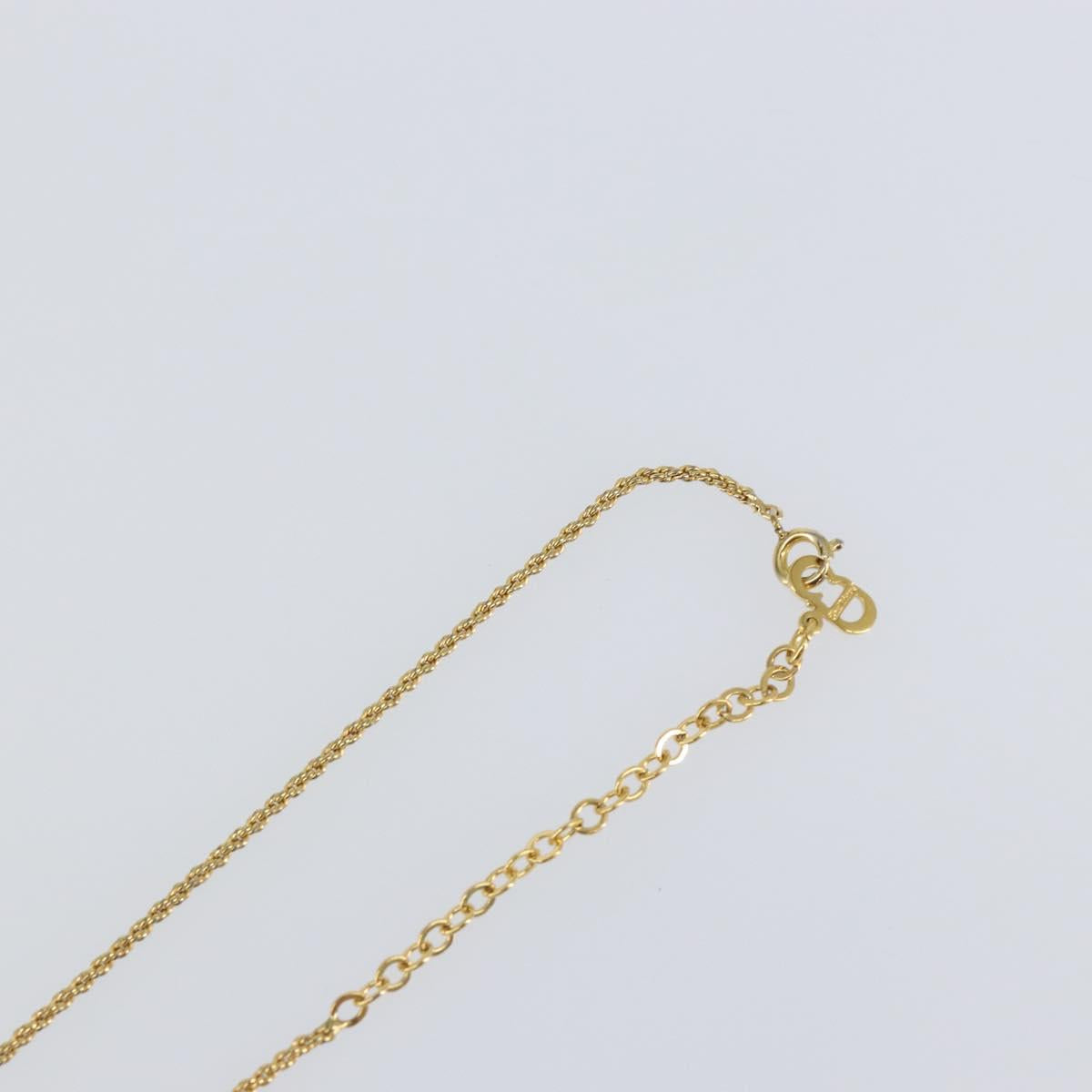 Christian Dior Necklace metal Gold Auth sw1615