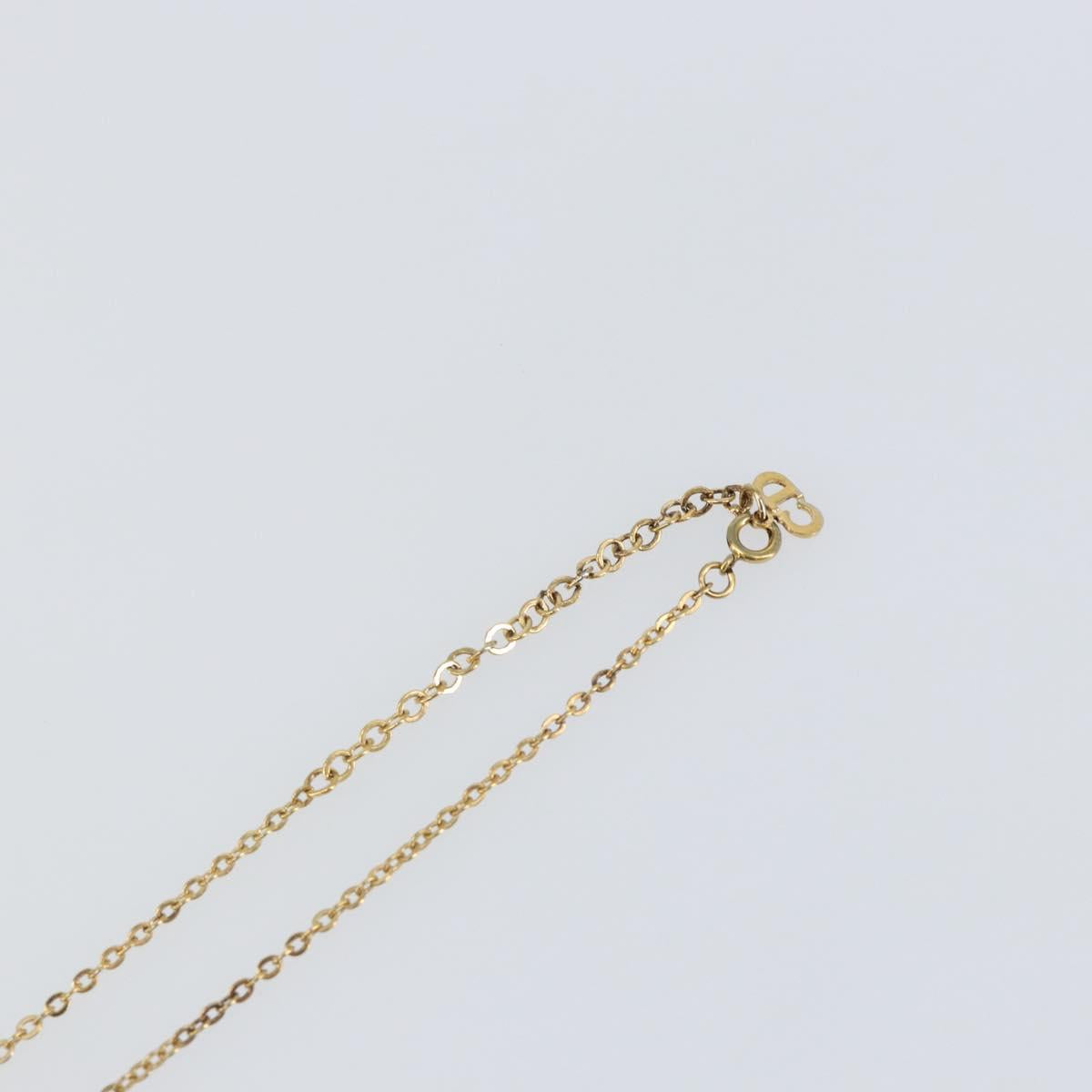 Christian Dior Necklace metal Gold Auth sw1616