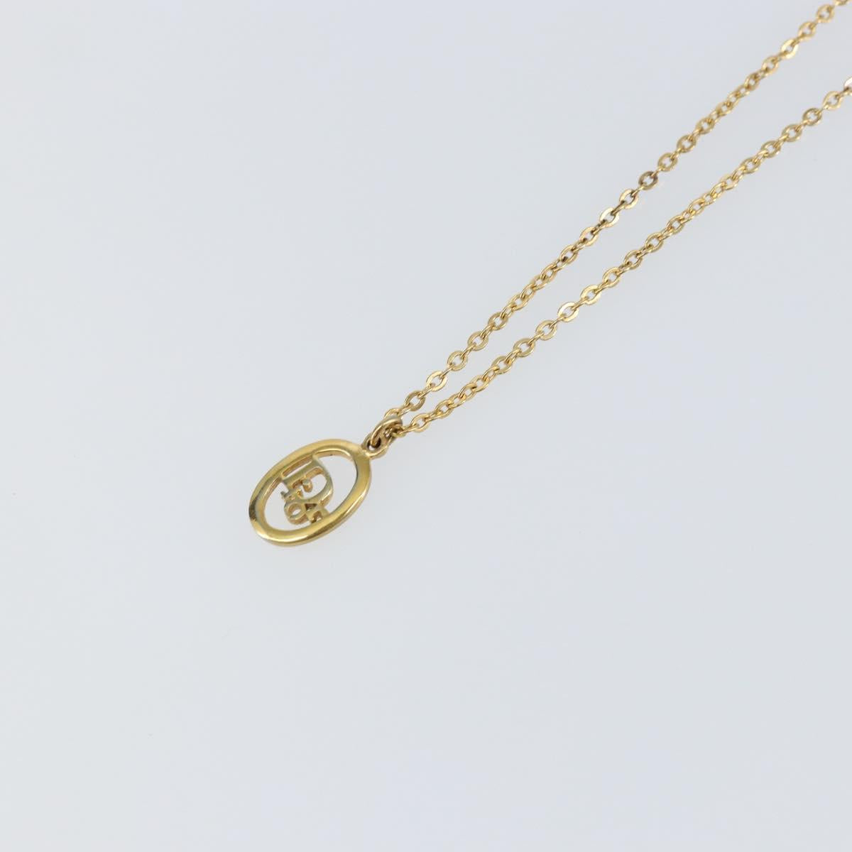 Christian Dior Necklace metal Gold Auth sw1616