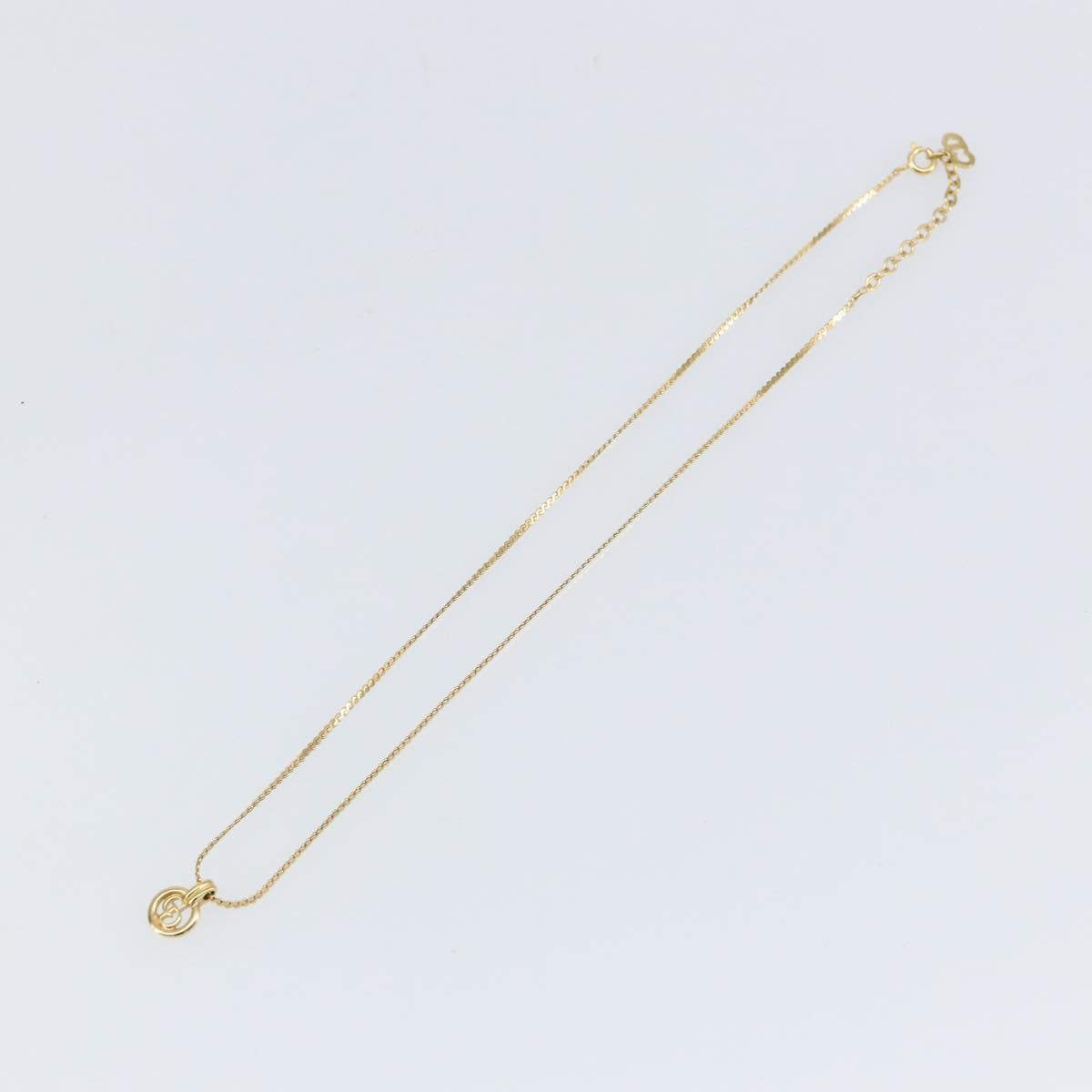 Christian Dior Necklace metal Gold Auth sw1617