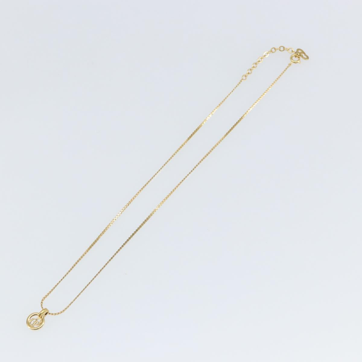 Christian Dior Necklace metal Gold Auth sw1617