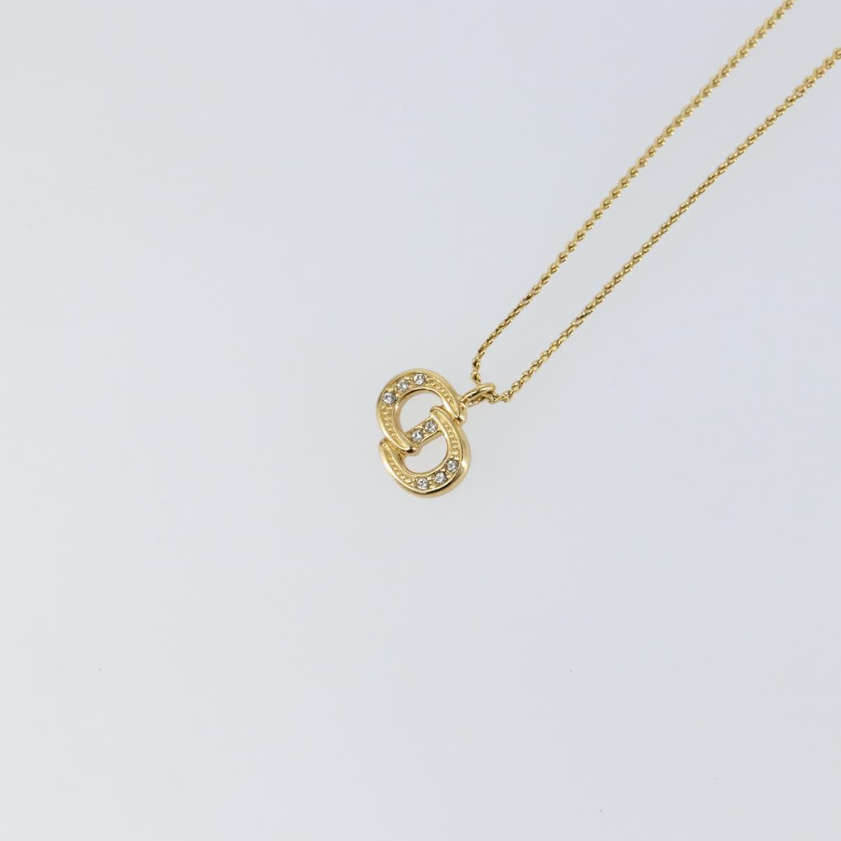 Christian Dior Necklace metal Gold Auth sw1618