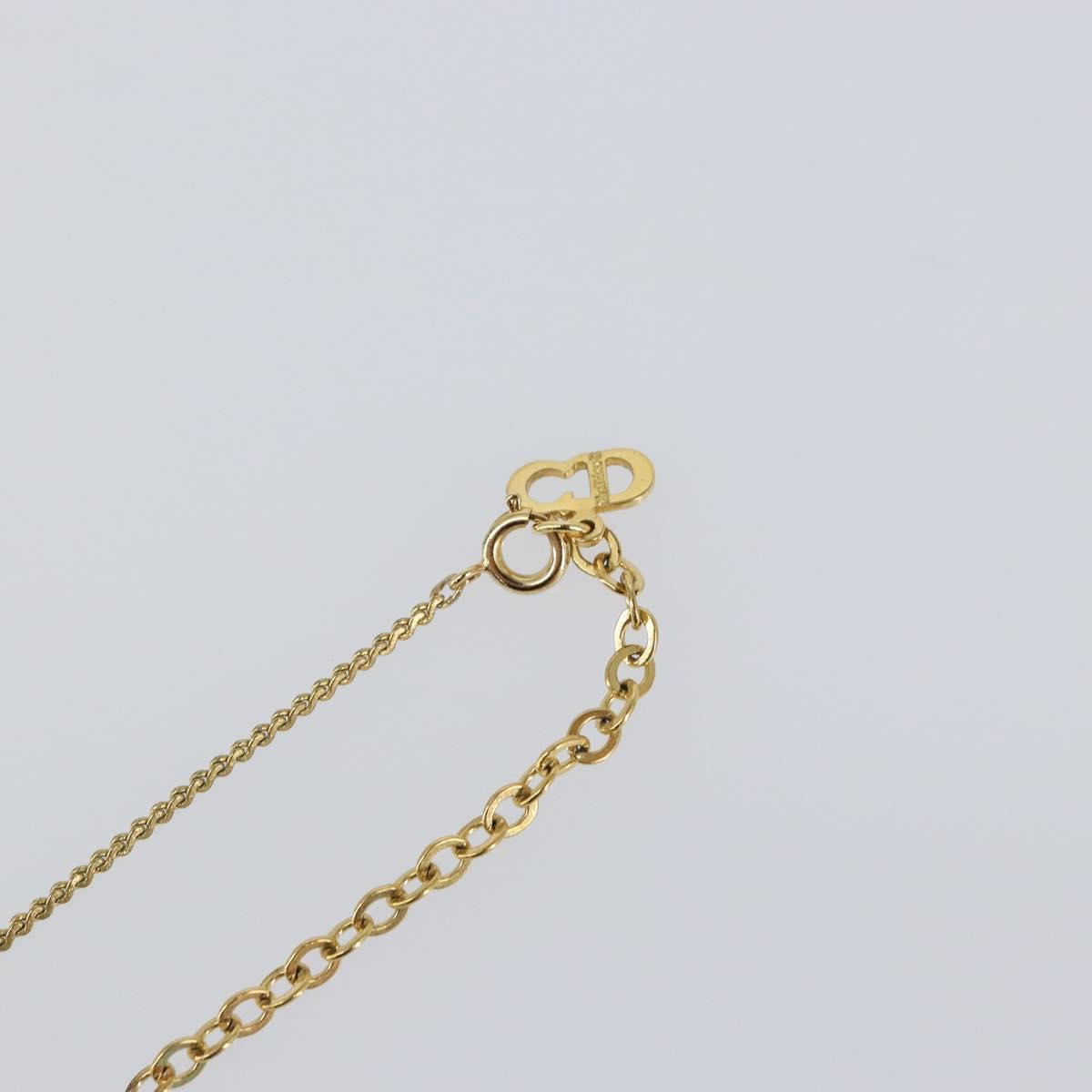 Christian Dior Necklace metal Gold Auth sw1618
