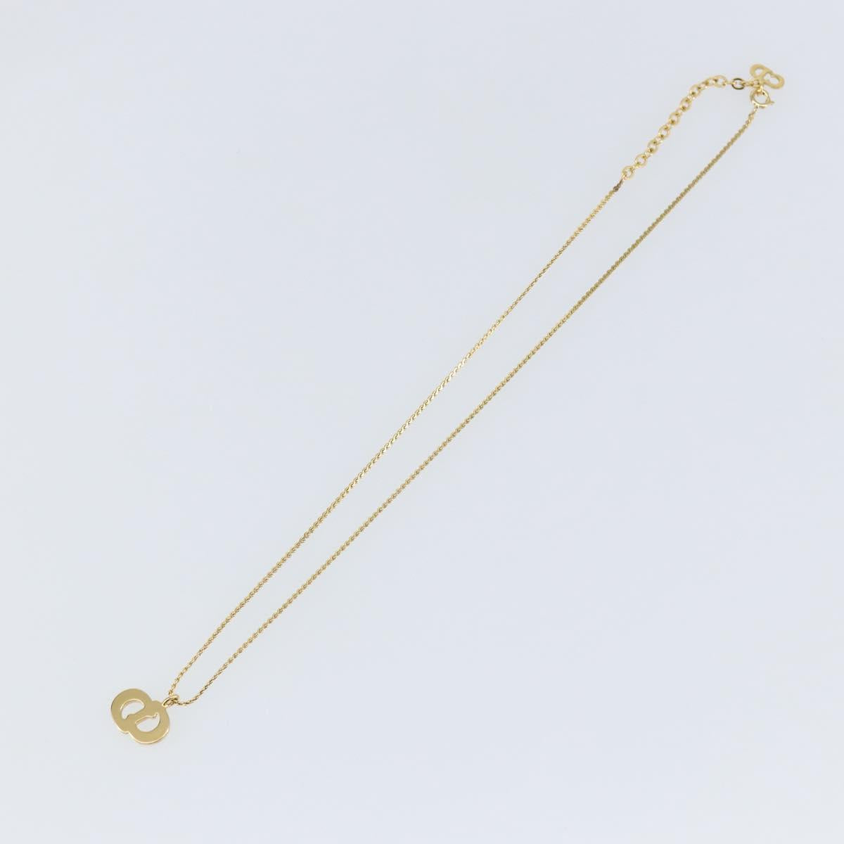 Christian Dior Necklace metal Gold Auth sw1618