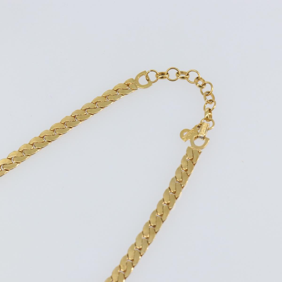 Christian Dior Necklace metal Gold Auth sw1620