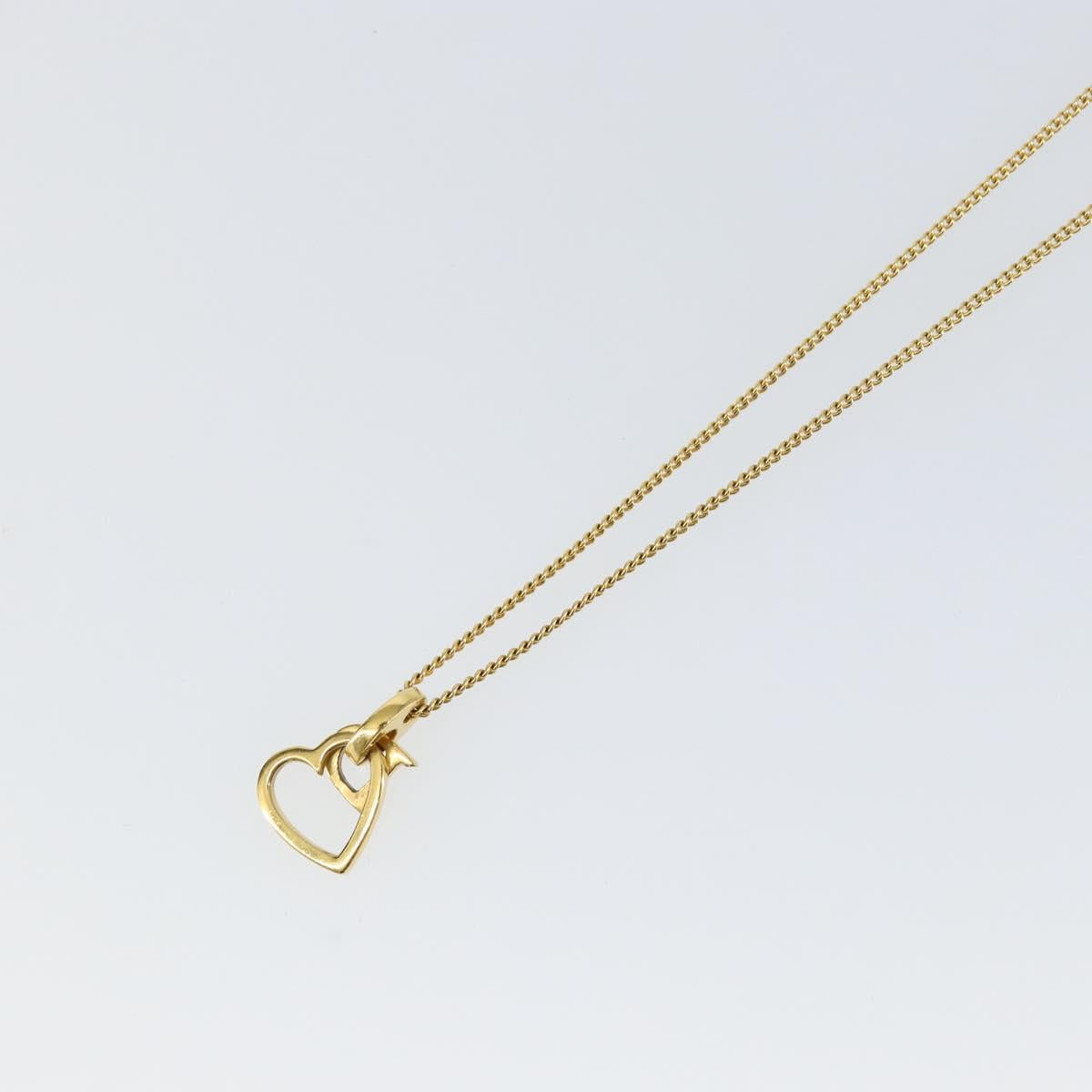 Christian Dior Necklace metal Gold Auth sw1622