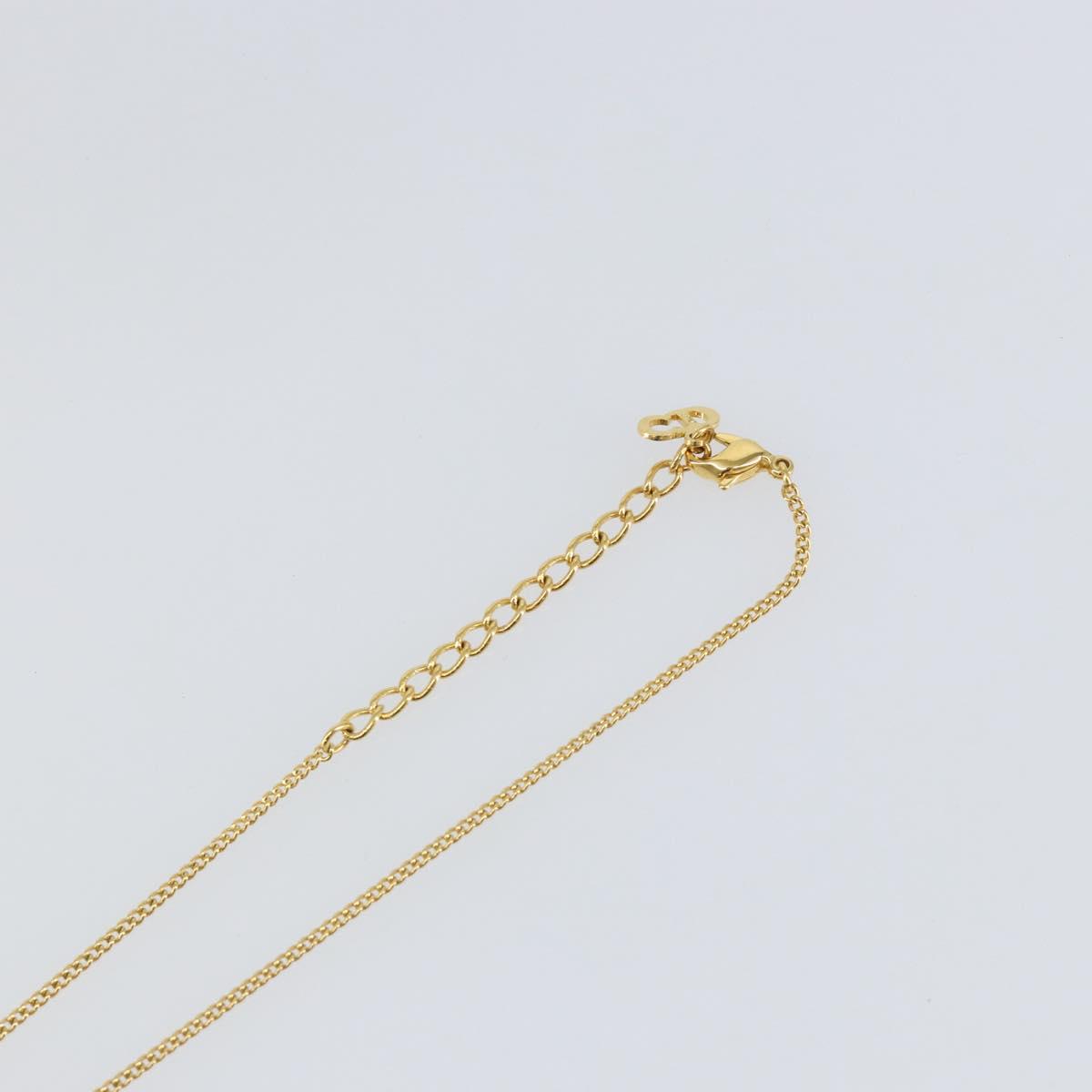 Christian Dior Necklace metal Gold Auth sw1622
