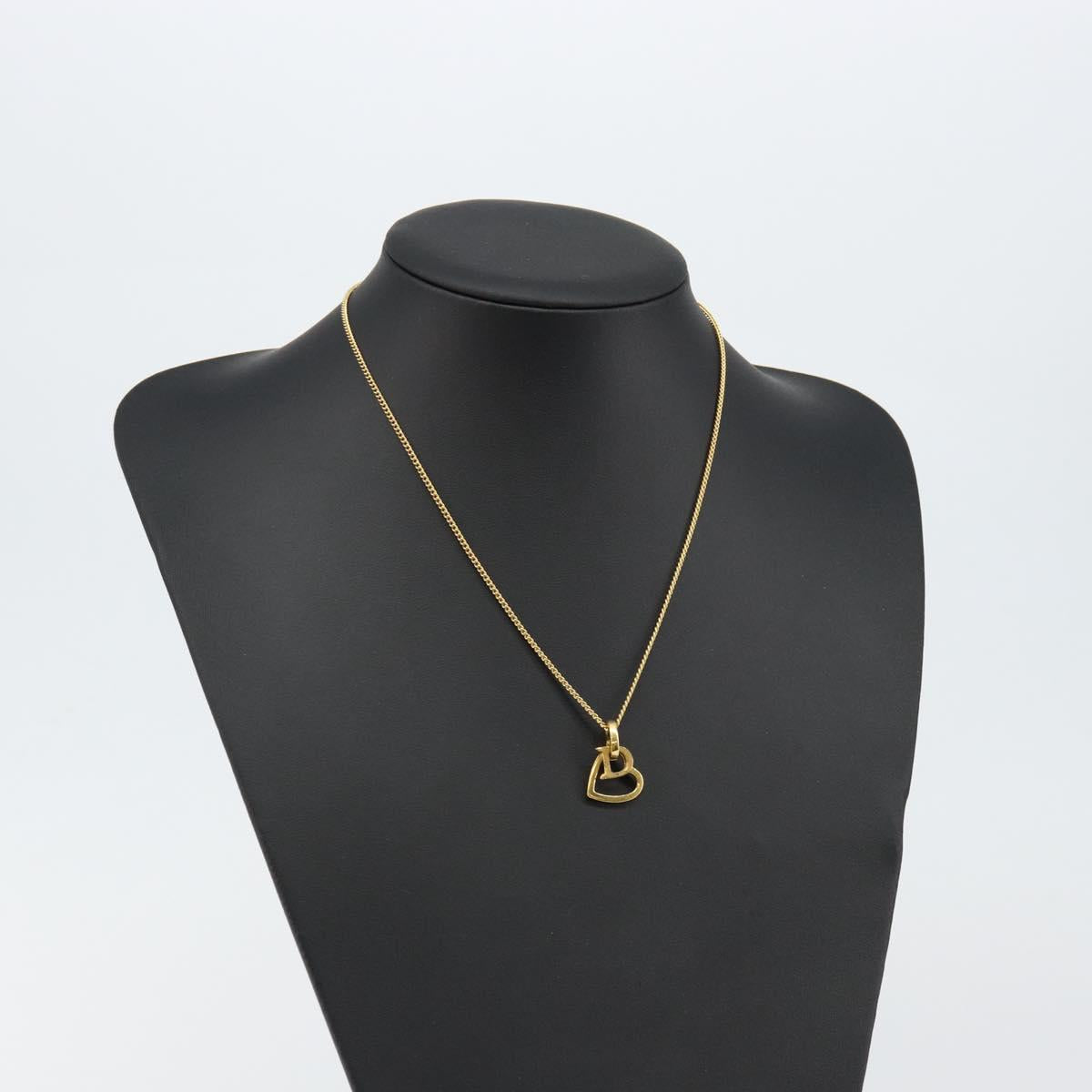 Christian Dior Necklace metal Gold Auth sw1622